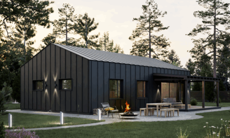 Каркасный дом "Барн" (110) 3к.