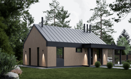 Каркасный дом "Барн 66В"