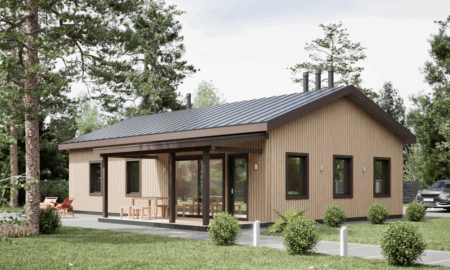 Каркасный дом "Сканди" (104) 3к.