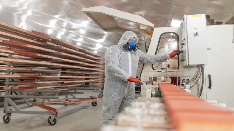 Покрасчик пиломатериалов в цеху