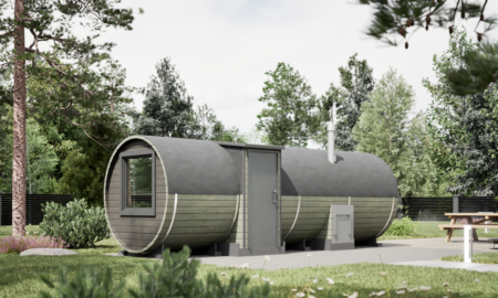 Баня-Бочка "Шестерочка" круглая