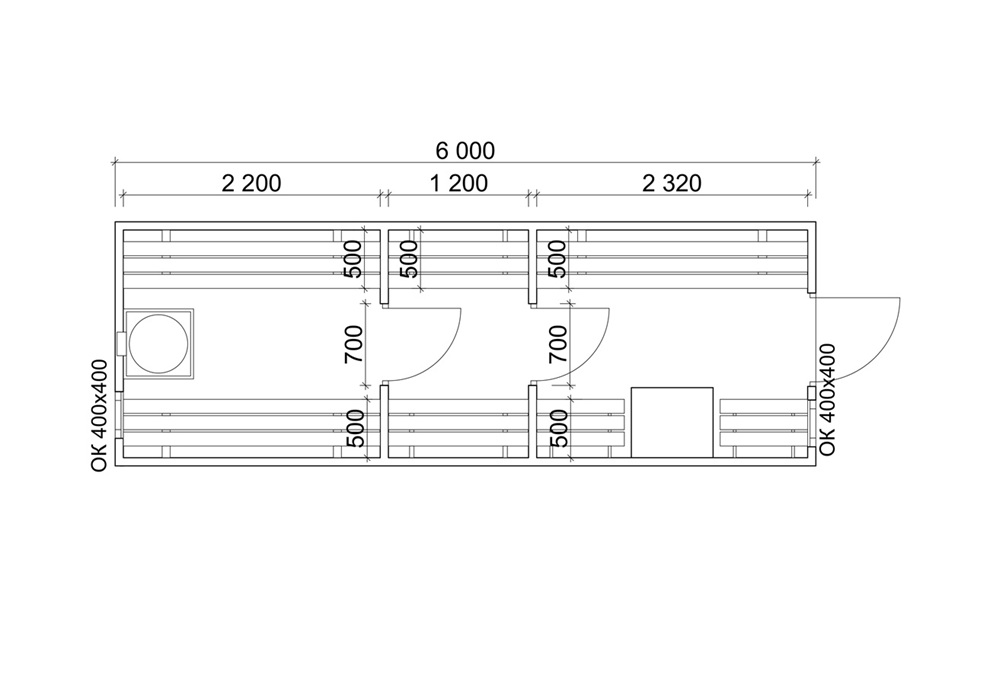 Баня Бочка Квадро "Шестерочка" с торцевым входом — изображение 6